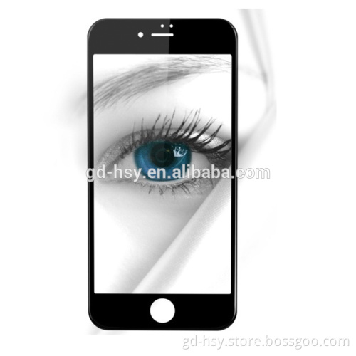 HUYSHE Shenzhen Factory Supplier 3d Curved Tempered Glass for iphone 7 with hot bending technology full glue in the all area